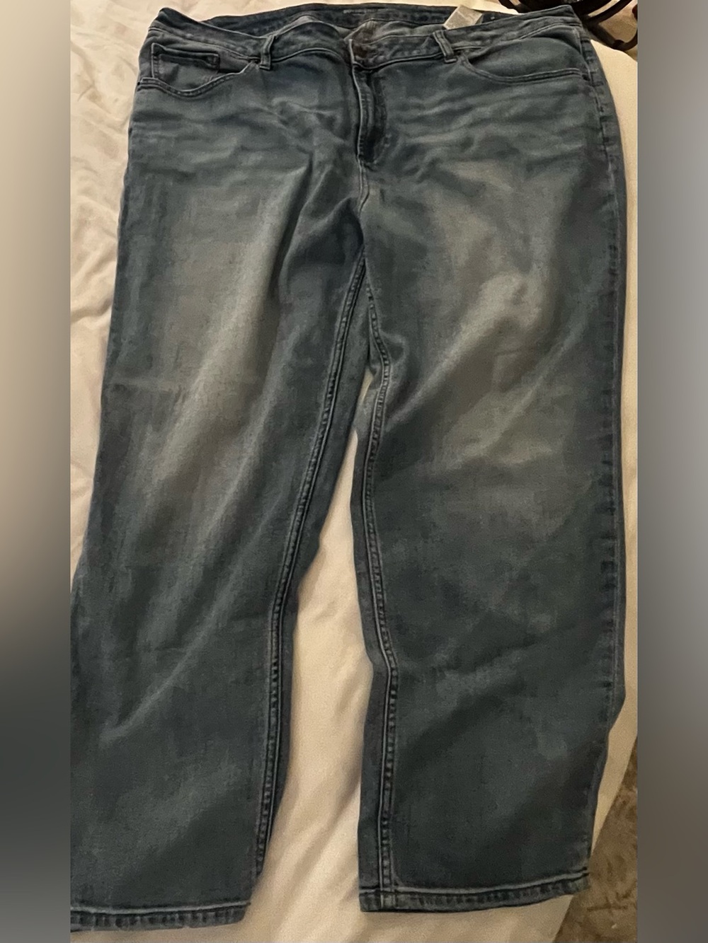 Chico’s boyfriend jeans light wash size 4